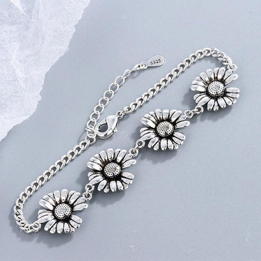 THAI SILVER Daisy 'BLOOMING ' Bracelet